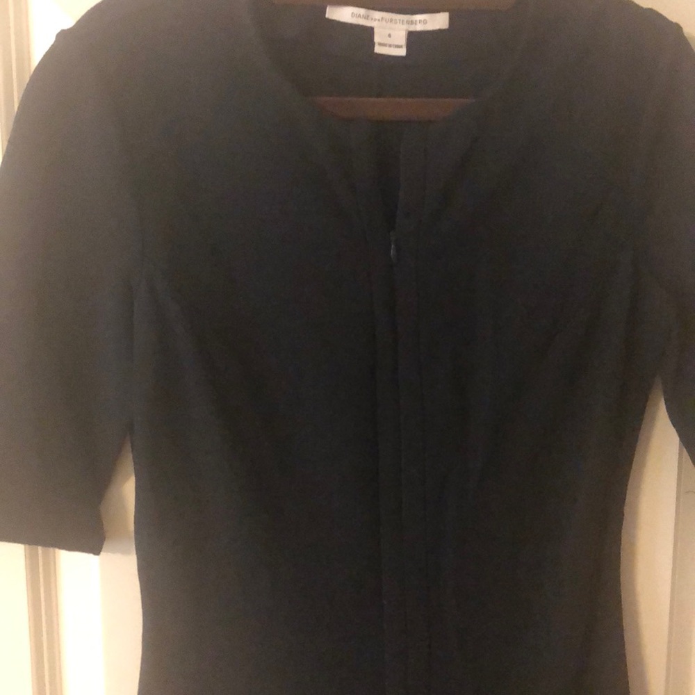 DVF Navy Dress